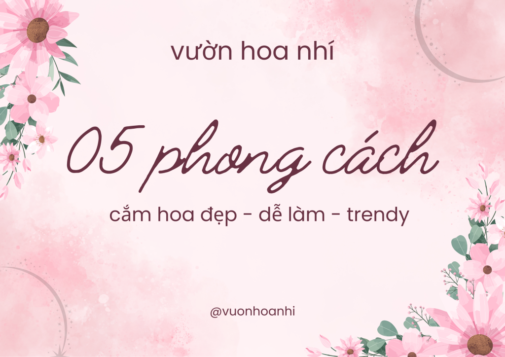 phong cách cắm hoa